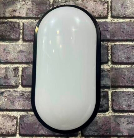 24W Oval Bulkhead-Black